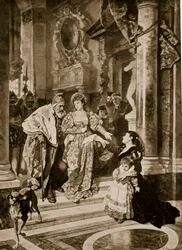 Ein Bittsteller vor dem Dogen